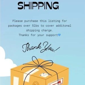 Shipping Charge for Packages Over 5lbs